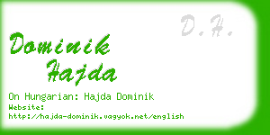 dominik hajda business card